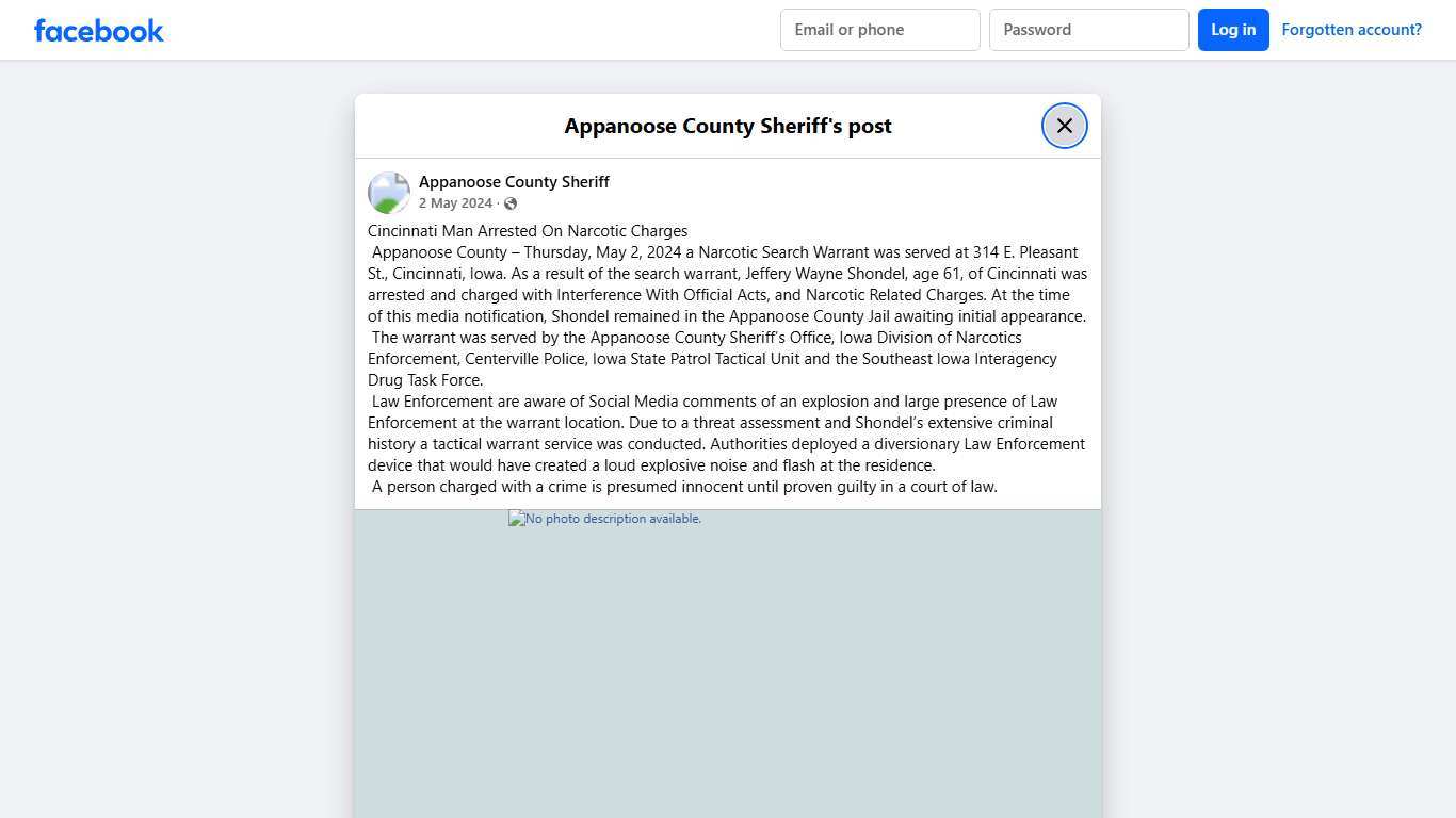 Cincinnati Man Arrested On... - Appanoose County Sheriff | Facebook