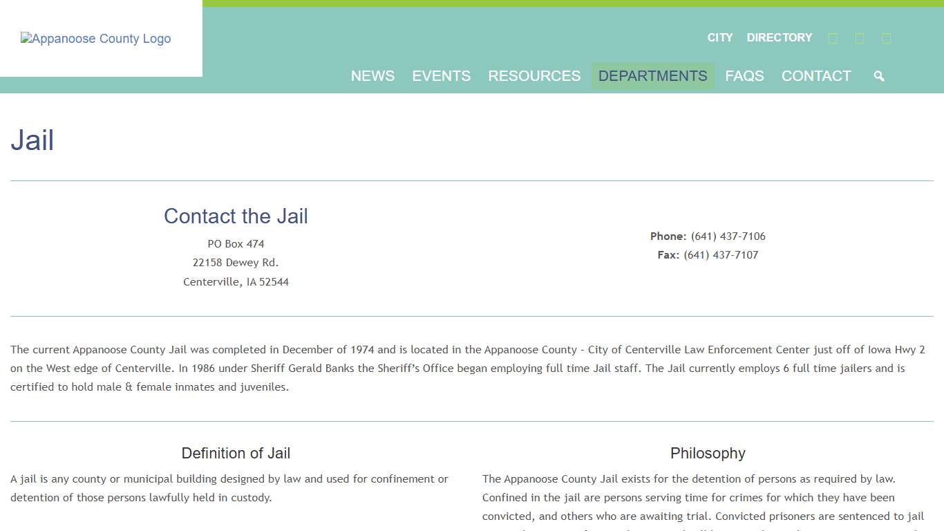 Jail - Appanoose County